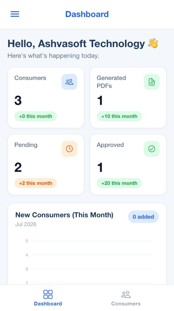 SolarDoc mobile dashboard